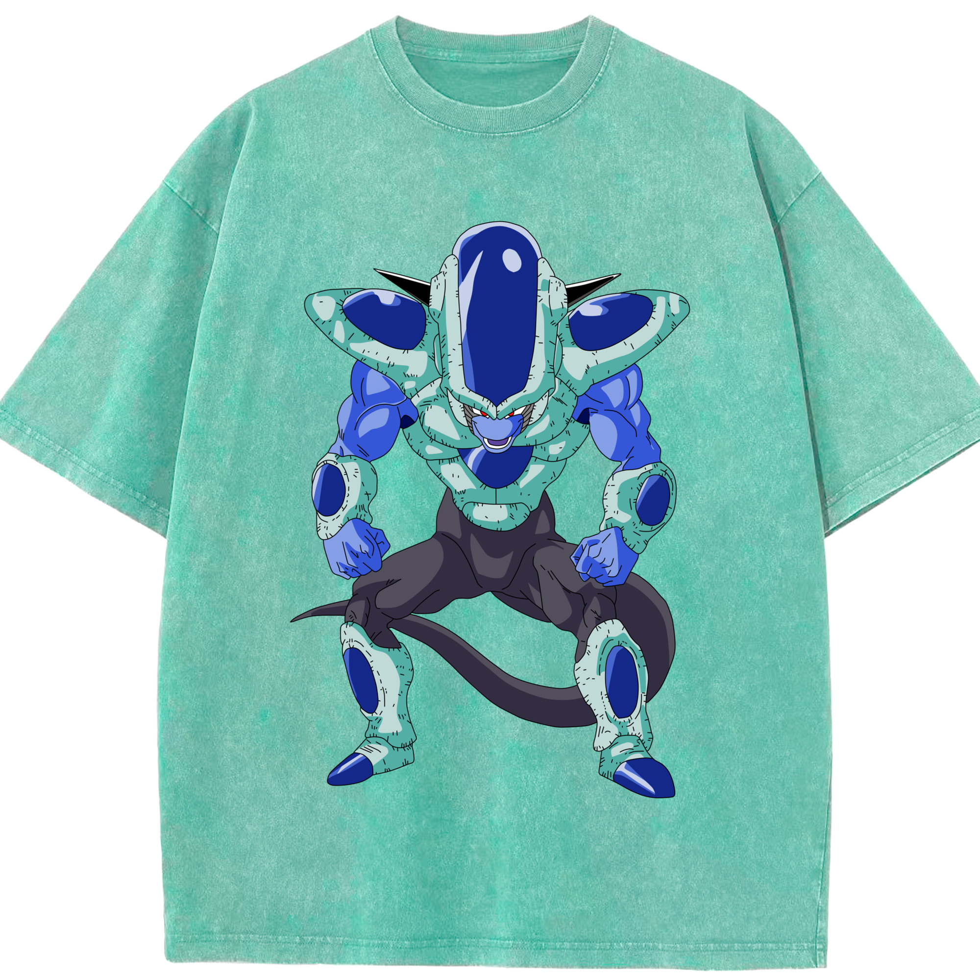（画像用） ドラゴンボール フリーザ DRAGON BALL Frieza 綿100% ヴィンテージ風 半袖Tシャツ（フロントプリント）
